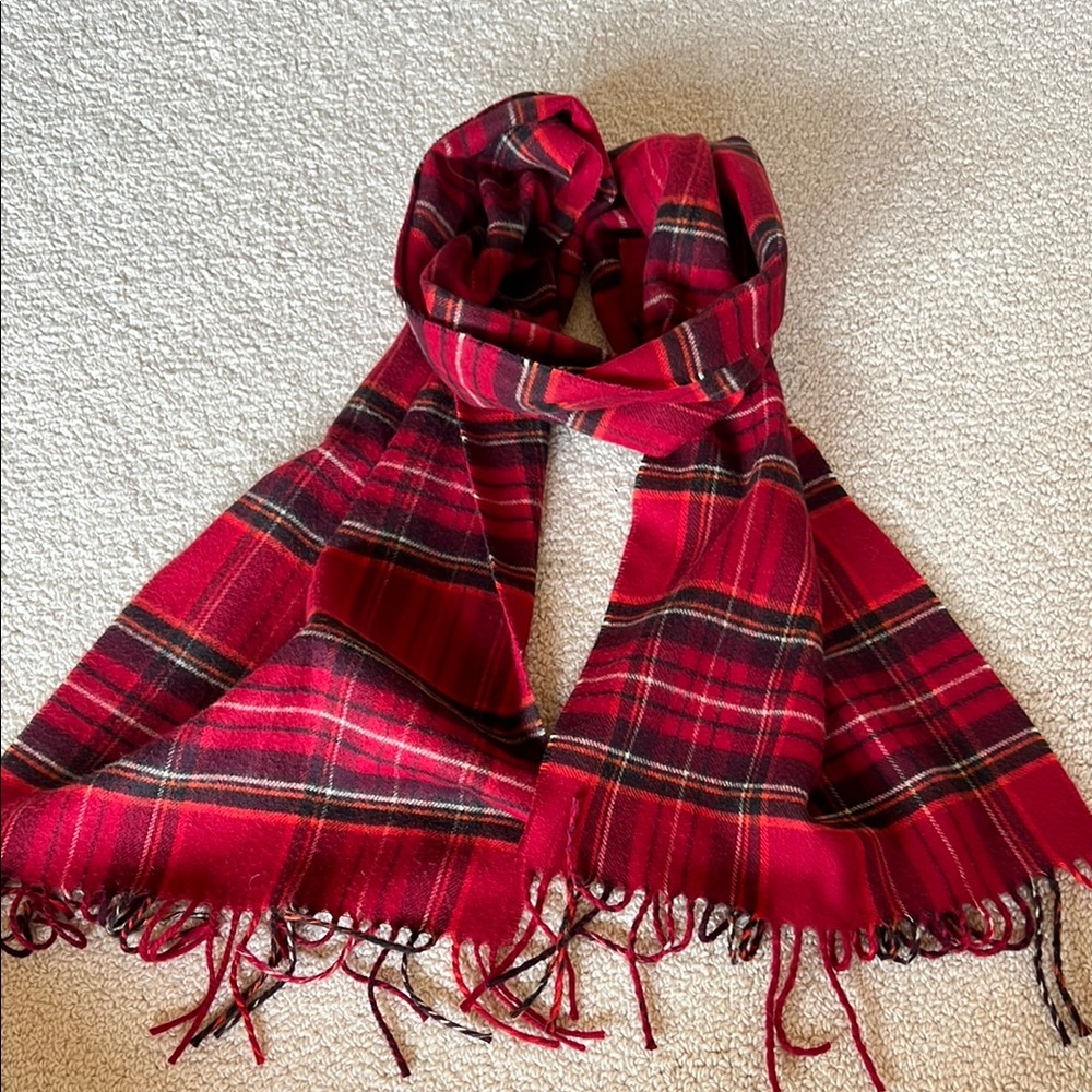Red Plaid Scarf